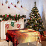 Sunshine Autumn Tree Print Tablecloth