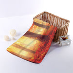 Sunshine Autumn Tree Print Towel