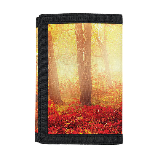 Sunshine Autumn Tree Print Trifold Wallet