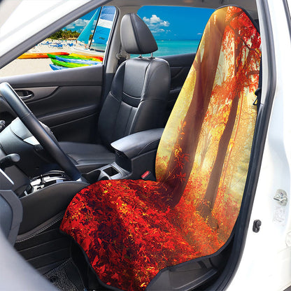 Sunshine Autumn Tree Print Waterproof Car Seat Cover