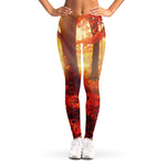 Sunshine Autumn Tree Print Women's Leggings