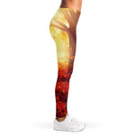 Sunshine Autumn Tree Print Women's Leggings