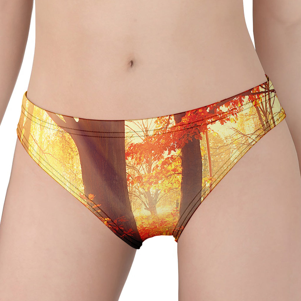 Sunshine Autumn Tree Print Women's Panties