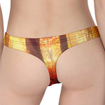 Sunshine Autumn Tree Print Women's Thong