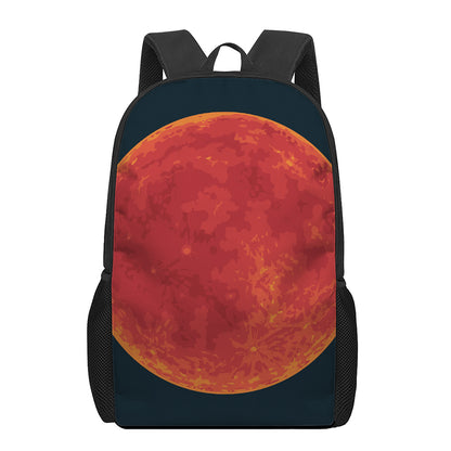 Super Blood Moon Lunar Eclipse Print 17 Inch Backpack