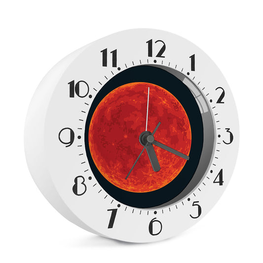 Super Blood Moon Lunar Eclipse Print Alarm Clock