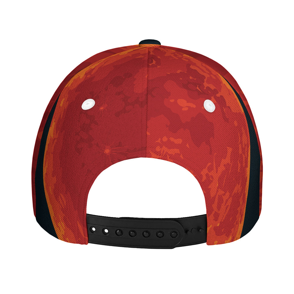 Super Blood Moon Lunar Eclipse Print Baseball Cap