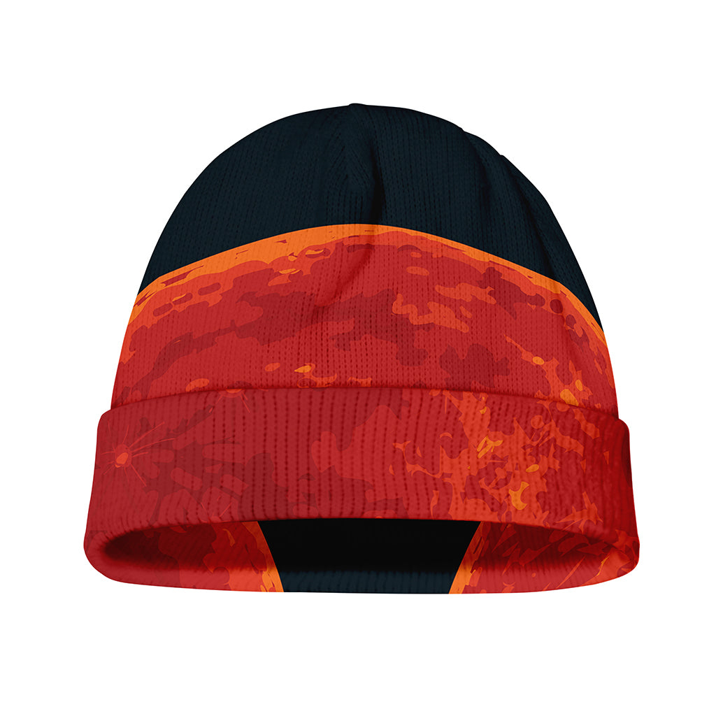 Super Blood Moon Lunar Eclipse Print Beanie