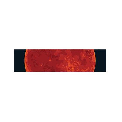 Super Blood Moon Lunar Eclipse Print Bed Runner