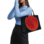 Super Blood Moon Lunar Eclipse Print Canvas Tote Bag