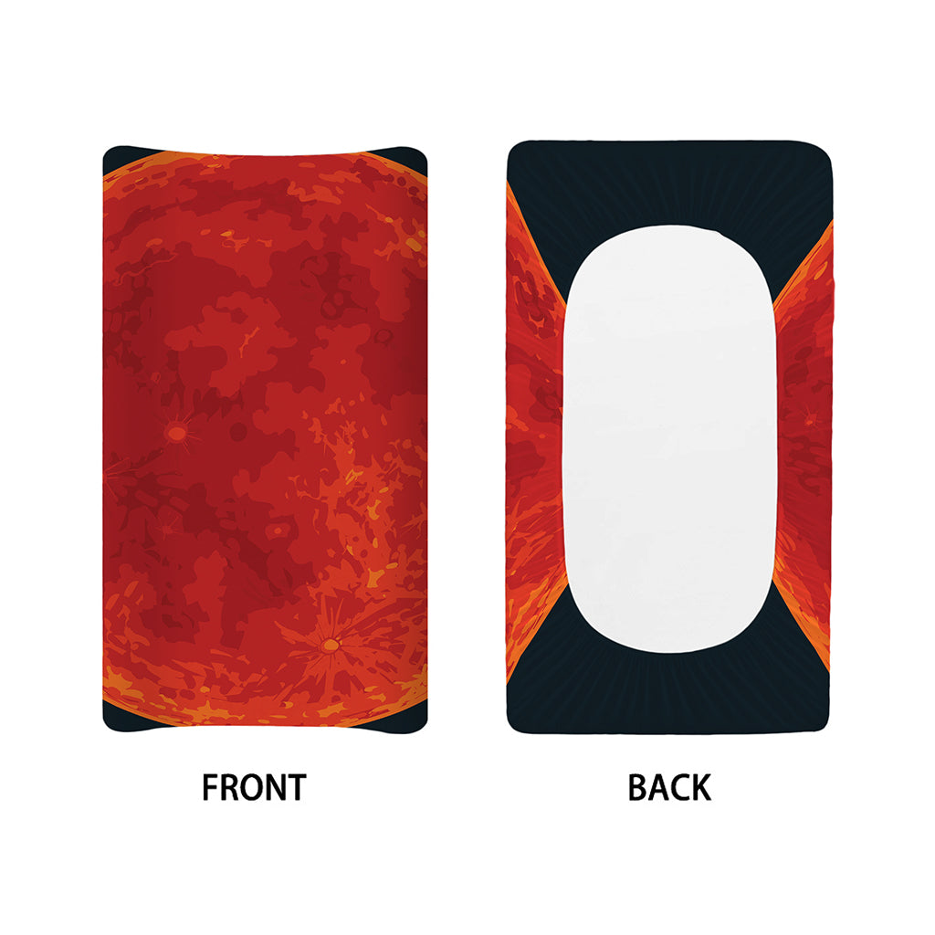 Super Blood Moon Lunar Eclipse Print Changing Pad Cover