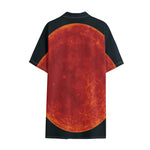 Super Blood Moon Lunar Eclipse Print Cotton Hawaiian Shirt