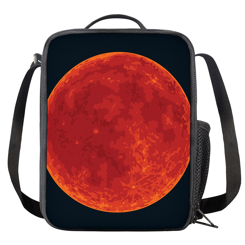 Super Blood Moon Lunar Eclipse Print Crossbody Lunch Bag