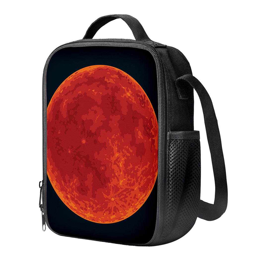 Super Blood Moon Lunar Eclipse Print Crossbody Lunch Bag
