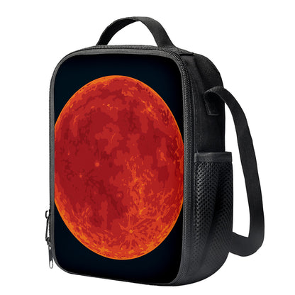 Super Blood Moon Lunar Eclipse Print Crossbody Lunch Bag