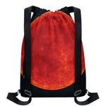 Super Blood Moon Lunar Eclipse Print Drawstring Backpack