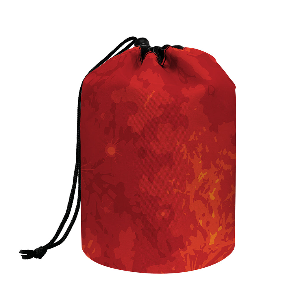 Super Blood Moon Lunar Eclipse Print Drawstring Makeup Bag