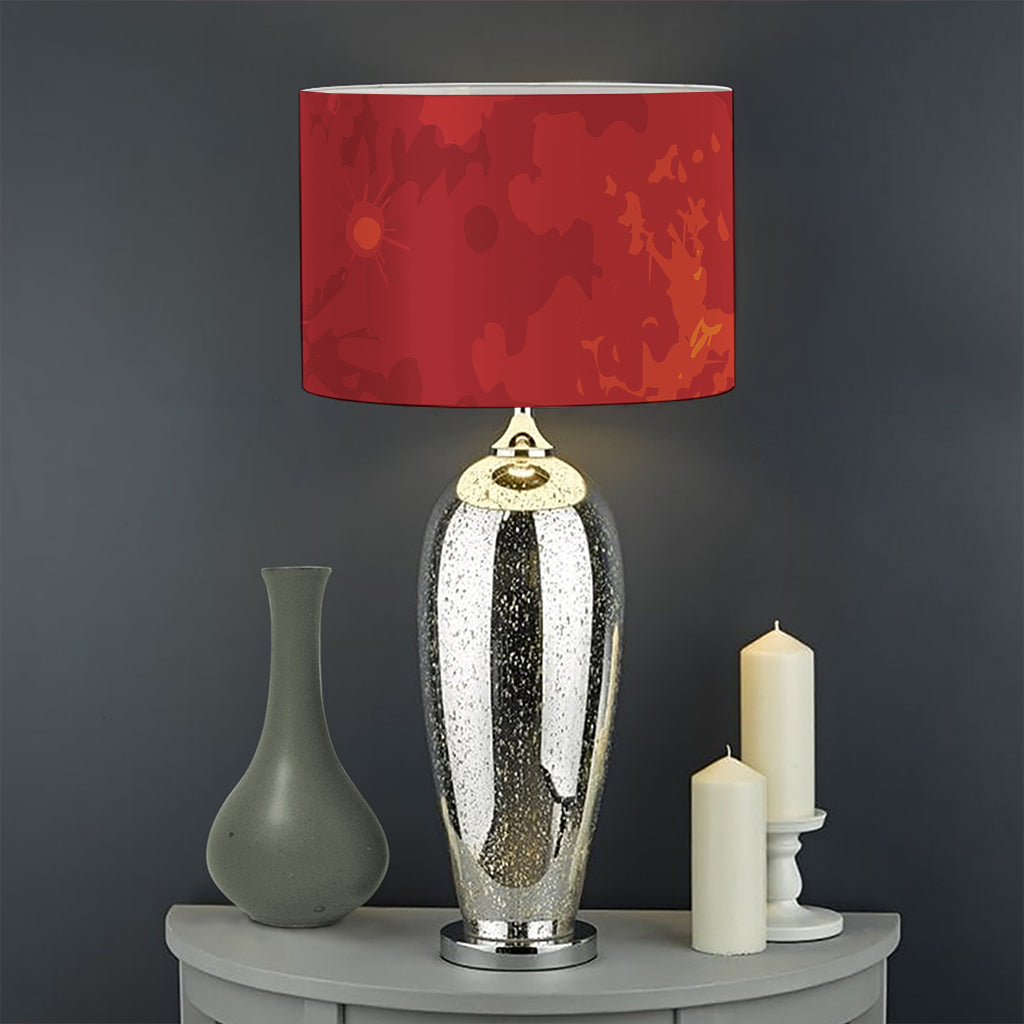 Super Blood Moon Lunar Eclipse Print Drum Lamp Shade