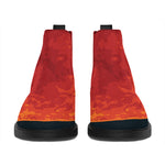 Super Blood Moon Lunar Eclipse Print Flat Ankle Boots