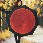 Super Blood Moon Lunar Eclipse Print Foldable Umbrella
