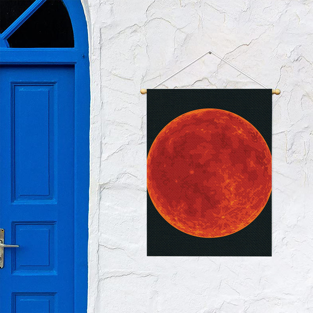 Super Blood Moon Lunar Eclipse Print Garden Flag