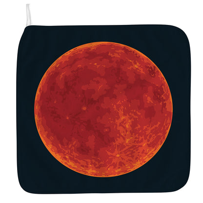 Super Blood Moon Lunar Eclipse Print Hand Towel