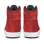 Super Blood Moon Lunar Eclipse Print High Top Leather Sneakers