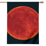 Super Blood Moon Lunar Eclipse Print House Flag