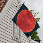 Super Blood Moon Lunar Eclipse Print House Flag