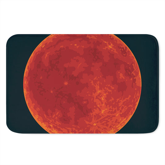 Super Blood Moon Lunar Eclipse Print Indoor Door Mat