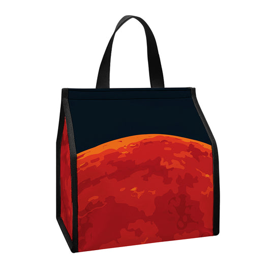 Super Blood Moon Lunar Eclipse Print Insulated Lunch Tote