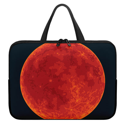 Super Blood Moon Lunar Eclipse Print Laptop Sleeve With Handle