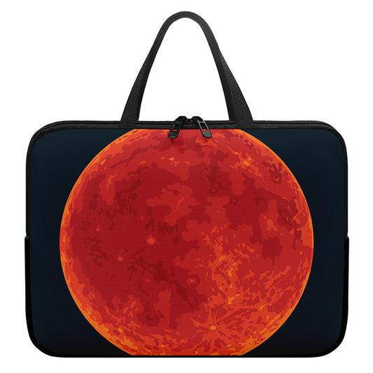 Super Blood Moon Lunar Eclipse Print Laptop Sleeve With Handle