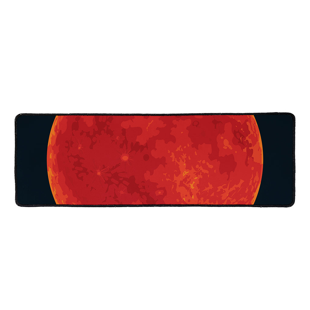 Super Blood Moon Lunar Eclipse Print Long Kitchen Mat
