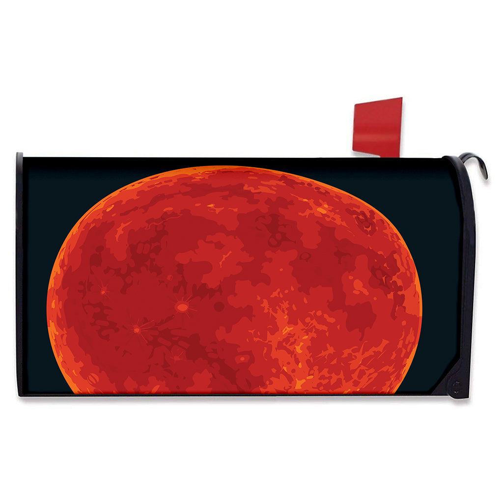Super Blood Moon Lunar Eclipse Print Mailbox Cover