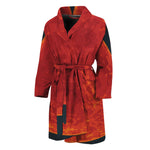 Super Blood Moon Lunar Eclipse Print Men's Bathrobe