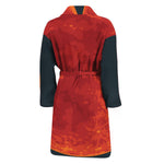 Super Blood Moon Lunar Eclipse Print Men's Bathrobe