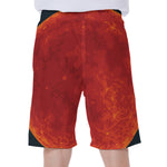 Super Blood Moon Lunar Eclipse Print Men's Beach Shorts