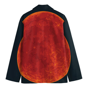 Super Blood Moon Lunar Eclipse Print Men's Blazer