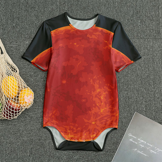 Super Blood Moon Lunar Eclipse Print Men's Bodysuit
