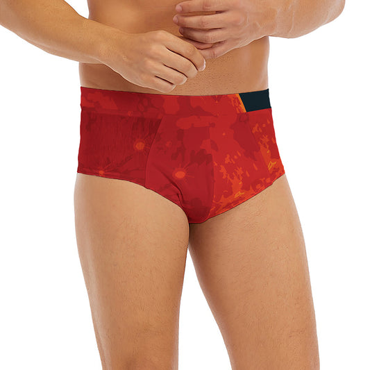Super Blood Moon Lunar Eclipse Print Men's Briefs