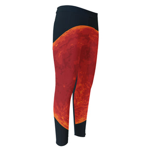 Super Blood Moon Lunar Eclipse Print Men's Compression Pants