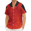 Super Blood Moon Lunar Eclipse Print Men's Deep V-Neck Shirt