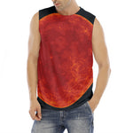 Super Blood Moon Lunar Eclipse Print Men's Fitness Tank Top