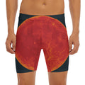 Super Blood Moon Lunar Eclipse Print Men's Long Boxer Briefs