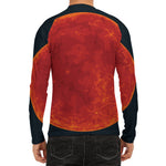 Super Blood Moon Lunar Eclipse Print Men's Long Sleeve Rash Guard
