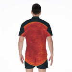 Super Blood Moon Lunar Eclipse Print Men's Rompers