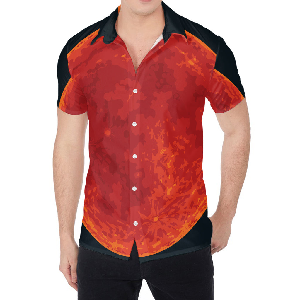 Super Blood Moon Lunar Eclipse Print Men's Shirt