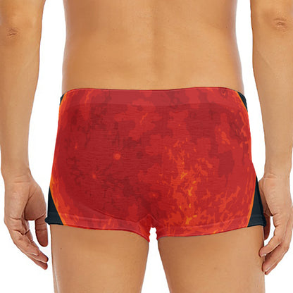 Super Blood Moon Lunar Eclipse Print Men's Short Boxer Briefs