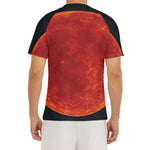 Super Blood Moon Lunar Eclipse Print Men's Short Sleeve Rash Guard